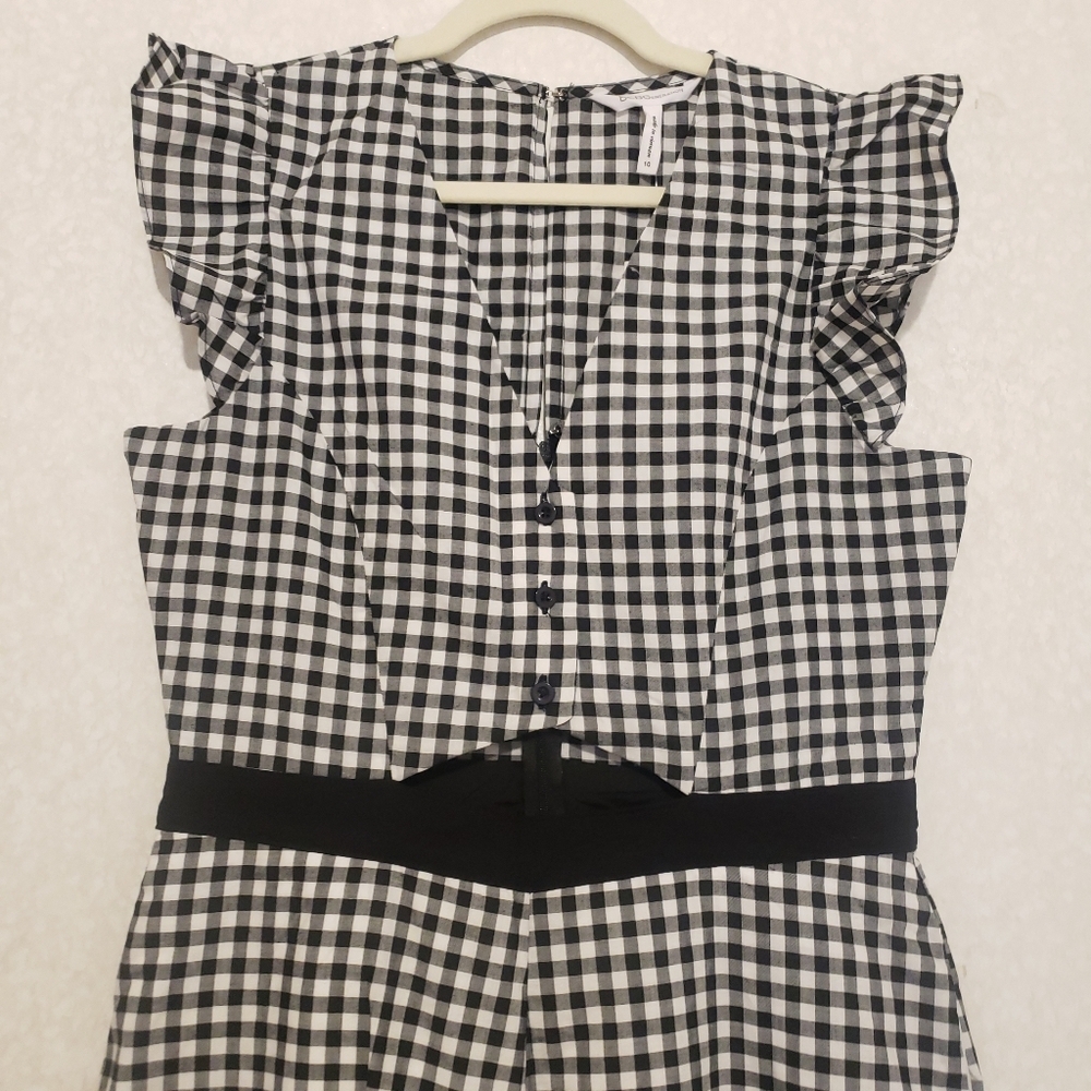 NEW BCBG PLAID JUMPSUIT...SIZE:10 - Picture 6 of 15